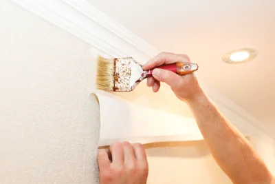 Pose de papier peint à Saint-Jory — revêtements muraux et toiles de verre